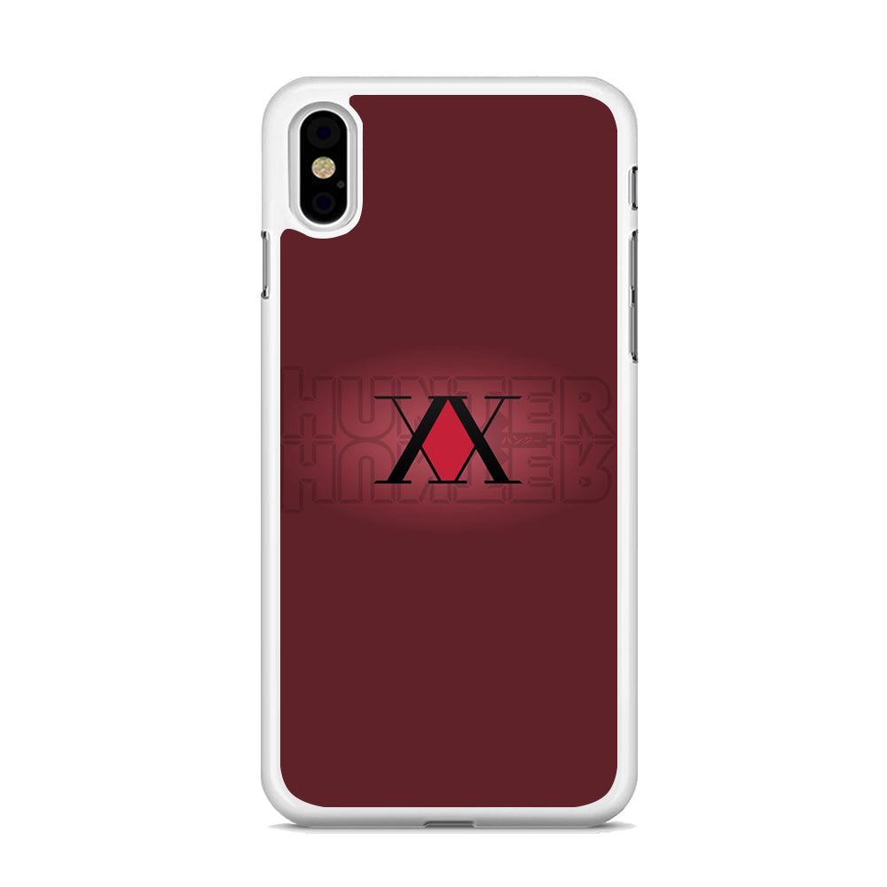 Hunter X Hunter Maroon Logo iPhone XS MAX Case