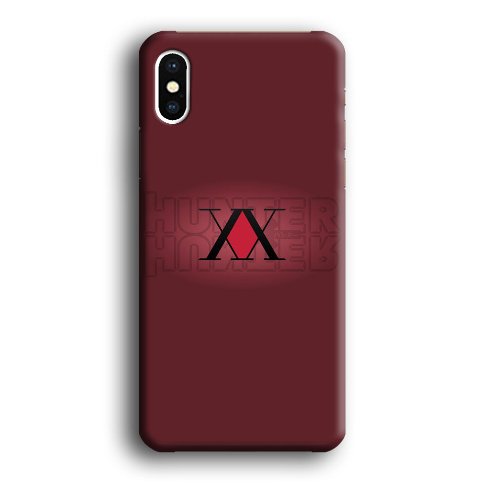 Hunter X Hunter Maroon Logo iPhone X Case