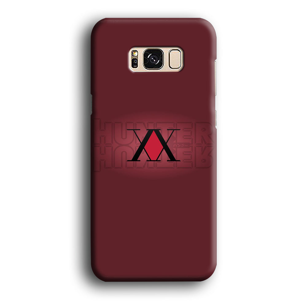 Hunter X Hunter Maroon Logo Samsung Galaxy S8 Case