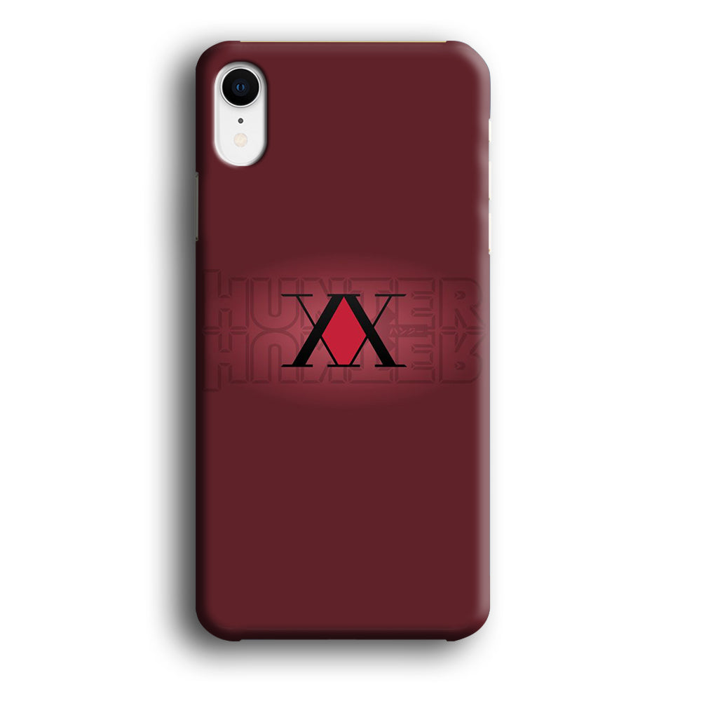 Hunter X Hunter Maroon Logo iPhone XR Case