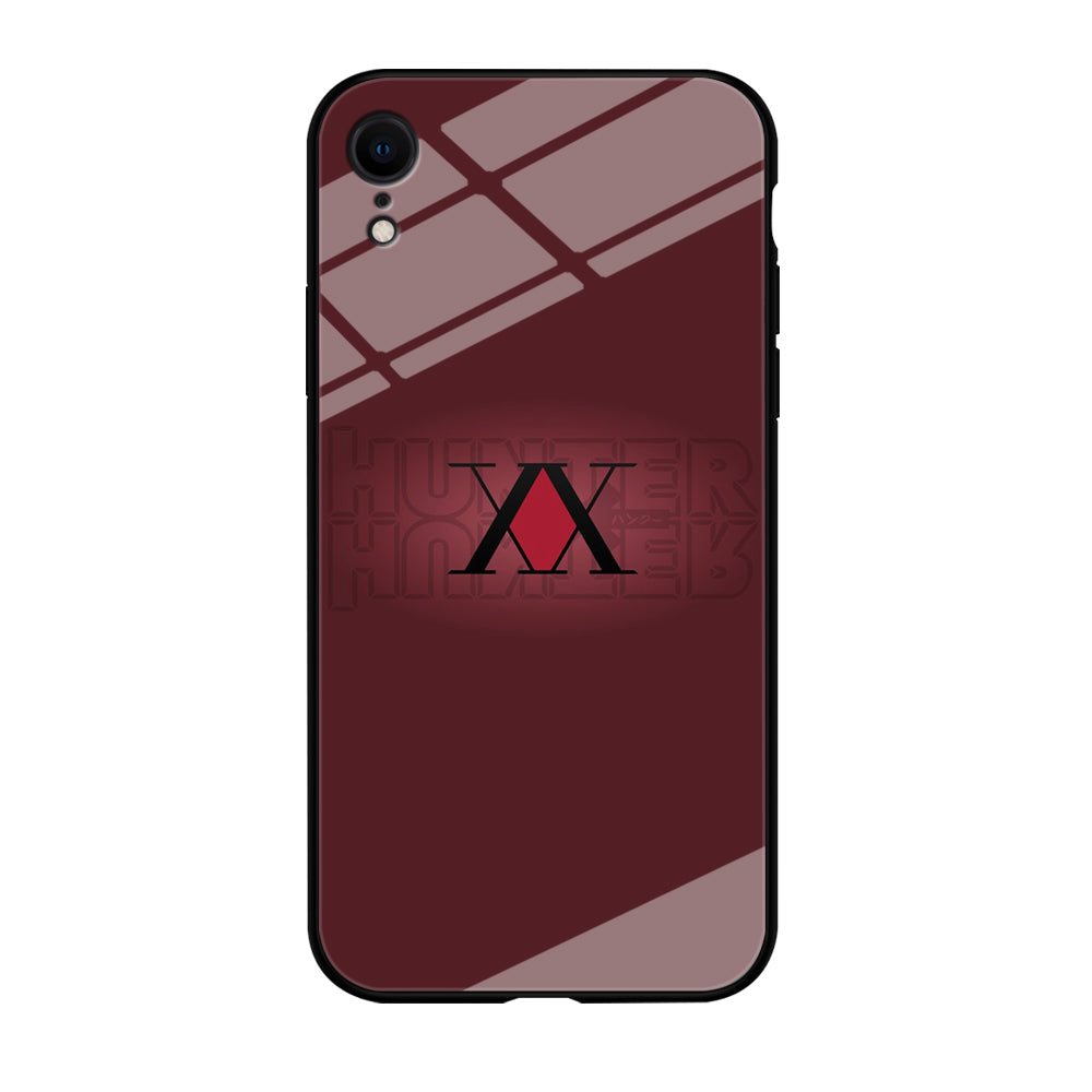 Hunter X Hunter Maroon Logo iPhone XR Case