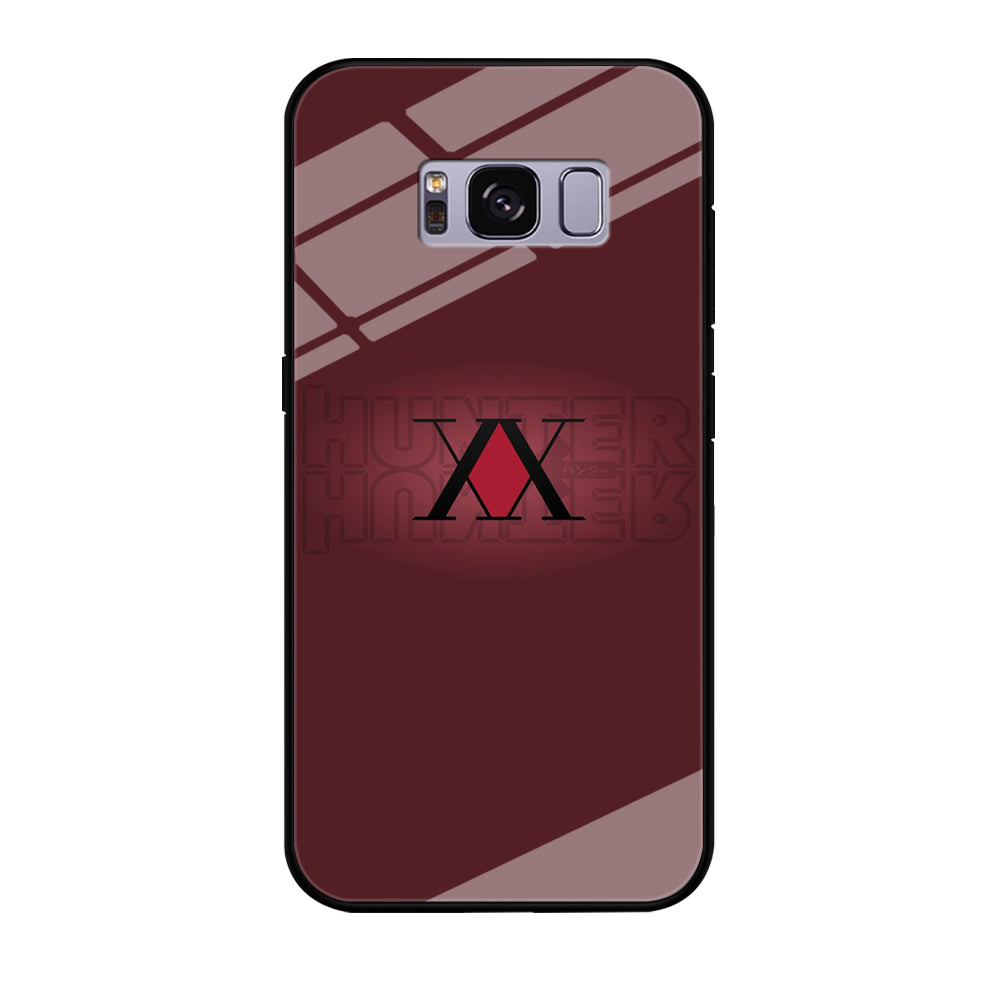 Hunter X Hunter Maroon Logo Samsung Galaxy S8 Case