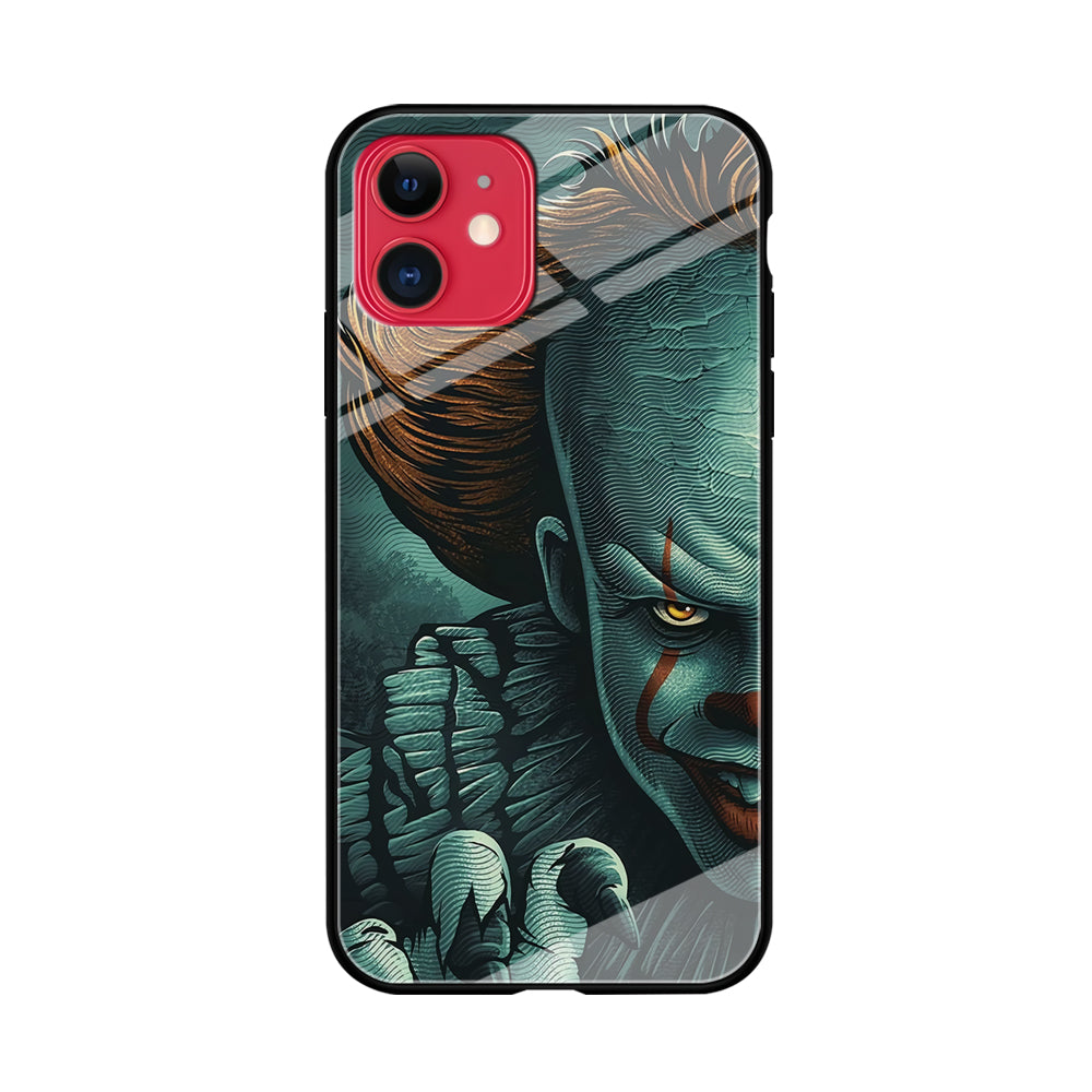 IT Half Face iPhone 11 Case Tempered Glass Case