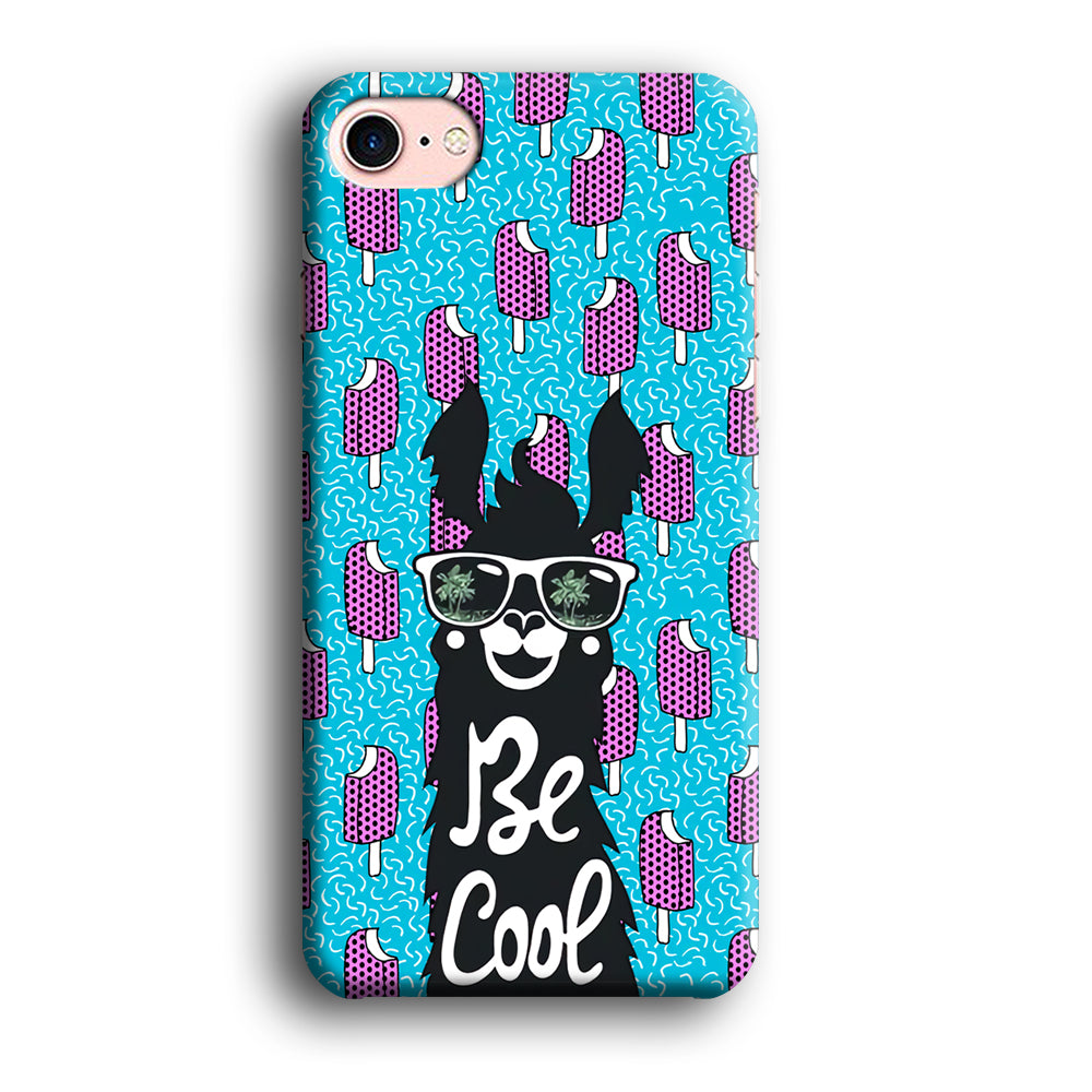 Ilama, Be Cool with Ice Cream iPhone 8 Case