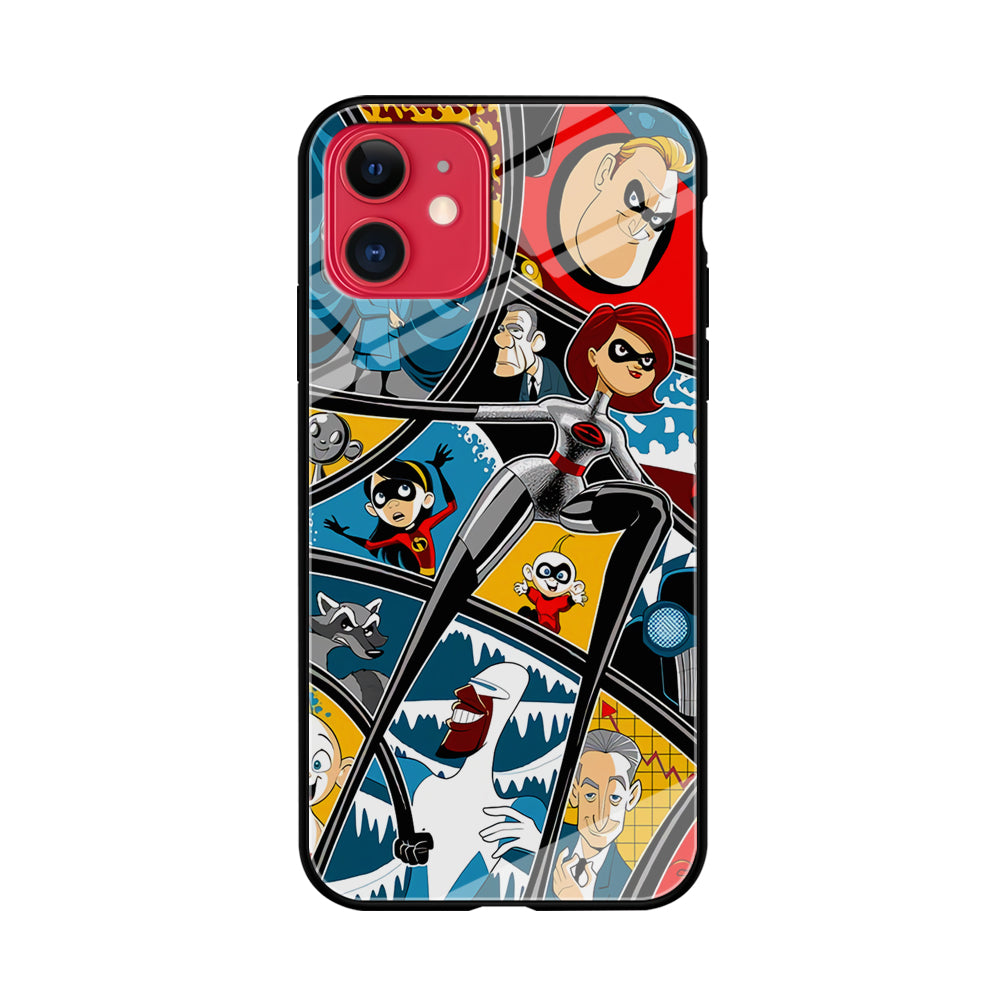 Incredibles Action Moment iPhone 11 Case Tempered Glass Case