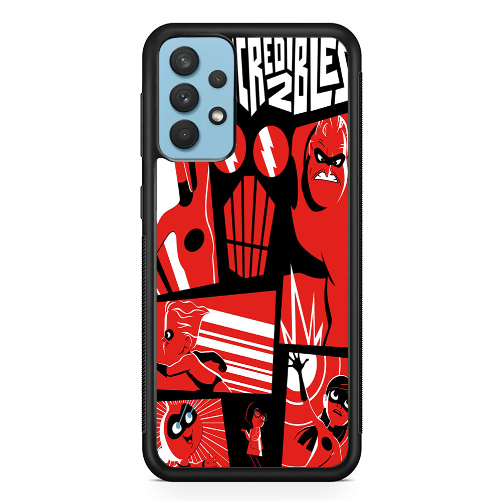 Incredibles Frame Red Samsung Galaxy A32 Case