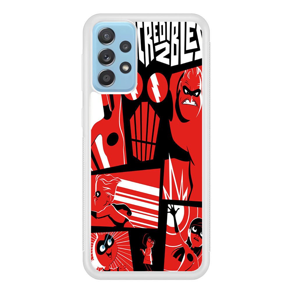 Incredibles Frame Red Samsung Galaxy A72 Case
