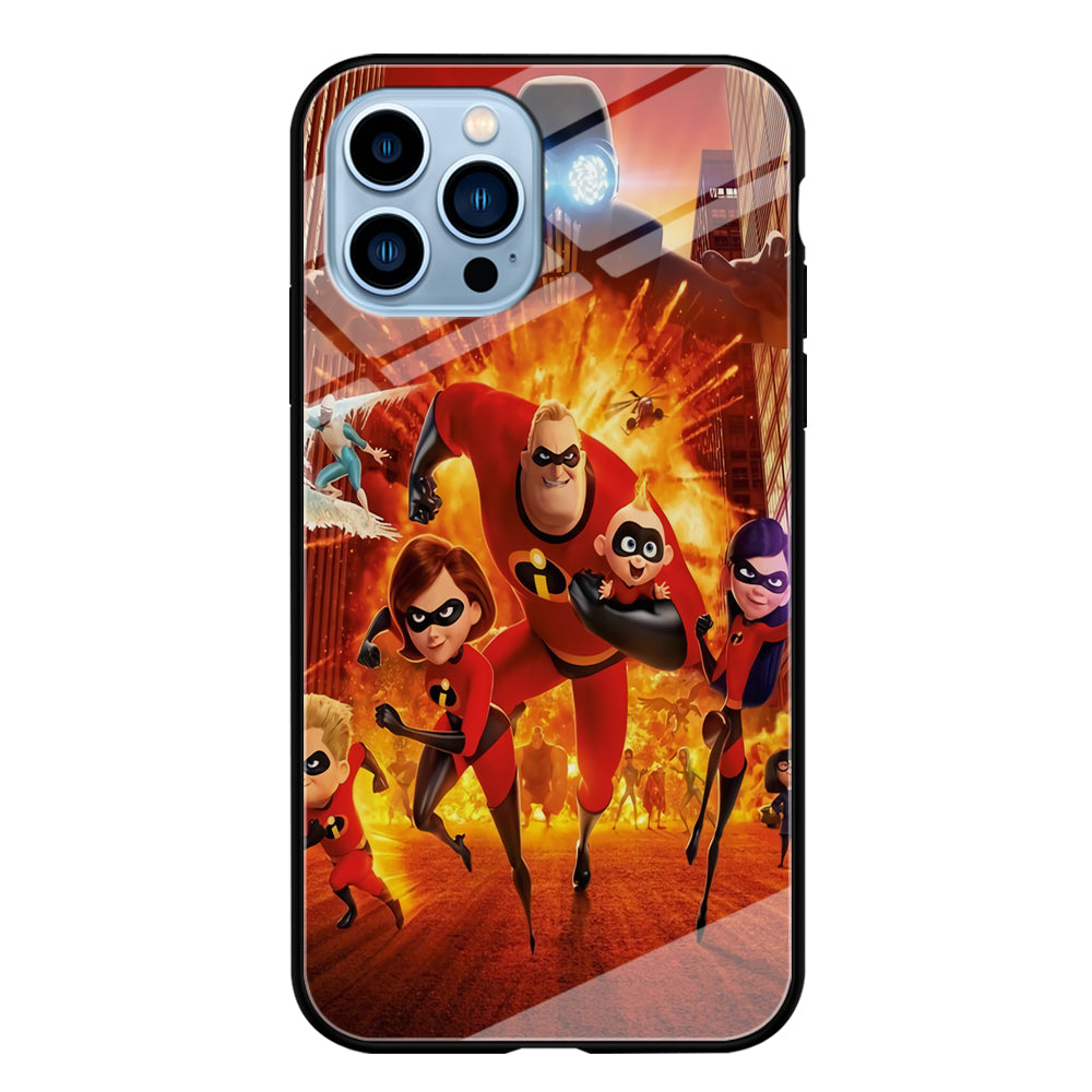 Incredibles Poster iPhone 13 Pro Case Tempered Glass Case