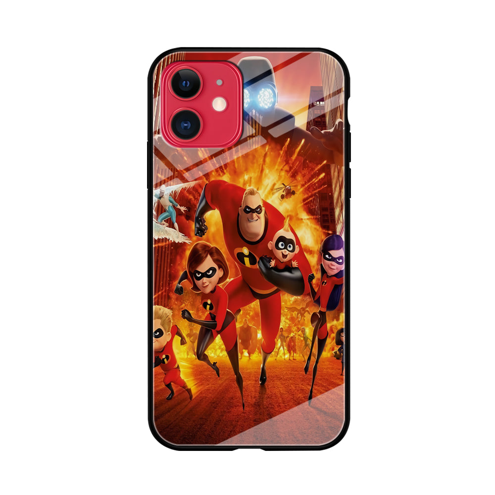 Incredibles Poster iPhone 11 Case Tempered Glass Case