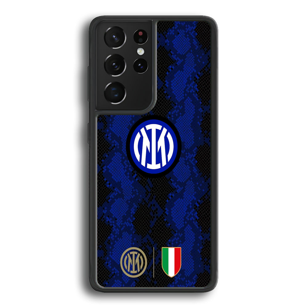 Internazionale Milano Pattern Jersey Samsung Galaxy S21 Ultra Case - Carneyforia
