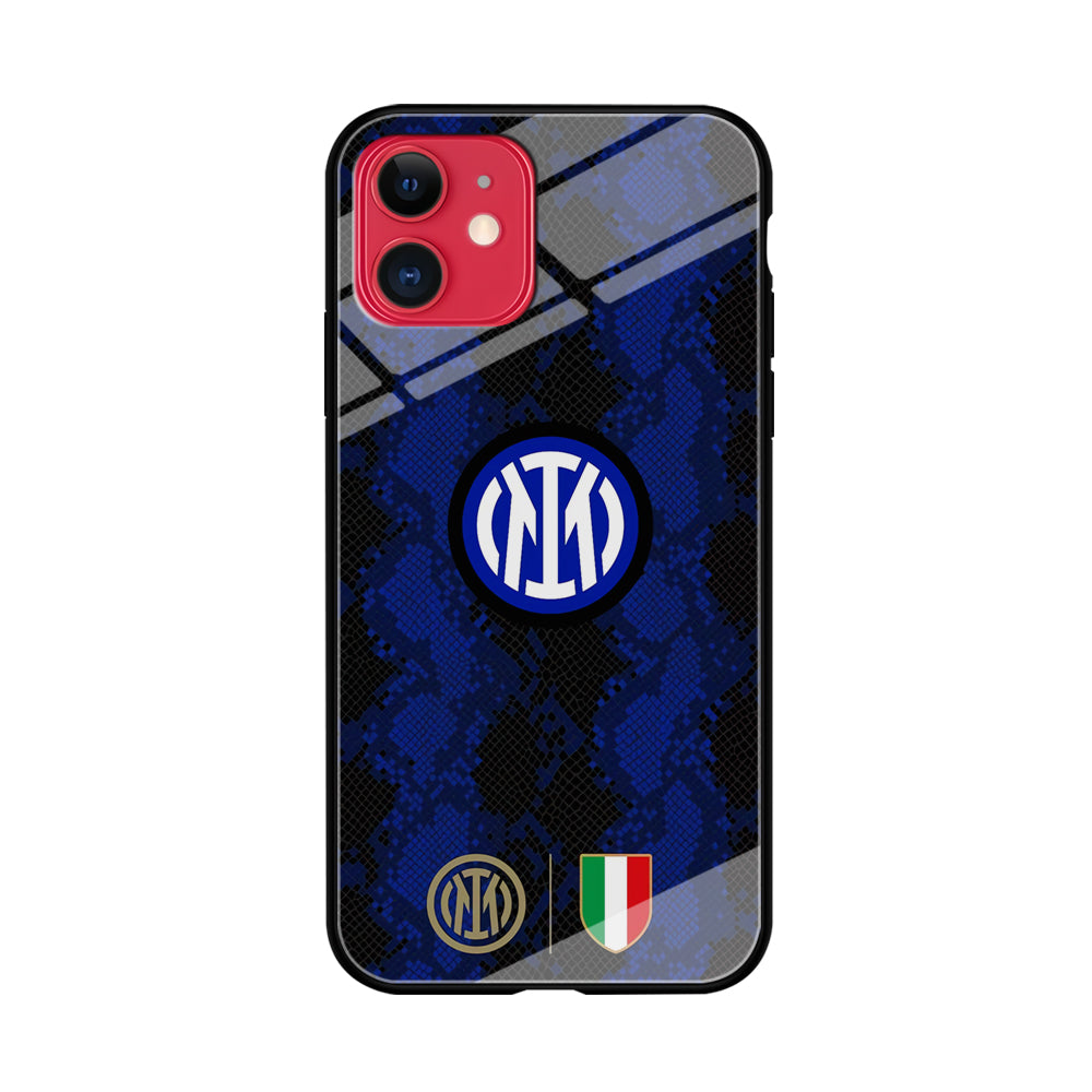 Internazionale Milano Pattern Jersey iPhone 11 Case Tempered Glass Case