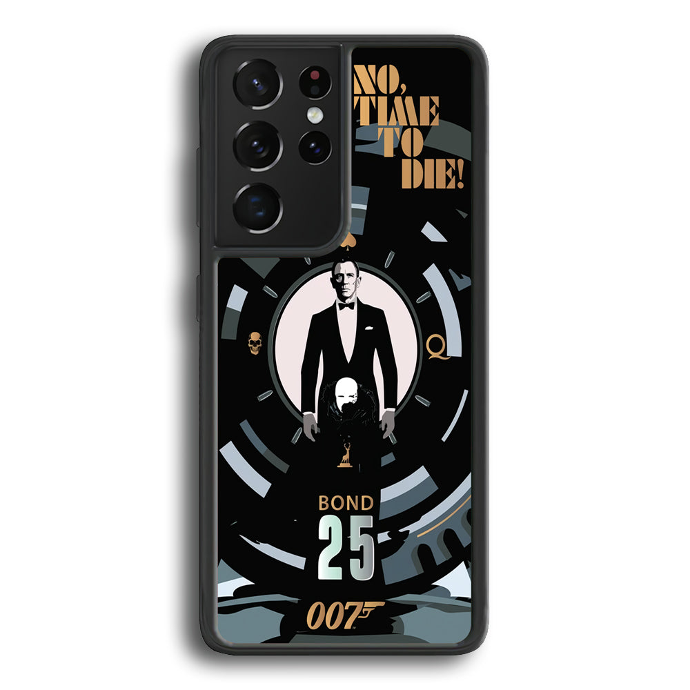 James Bond Poster of No Time To Die Samsung Galaxy S21 Ultra Case - Carneyforia