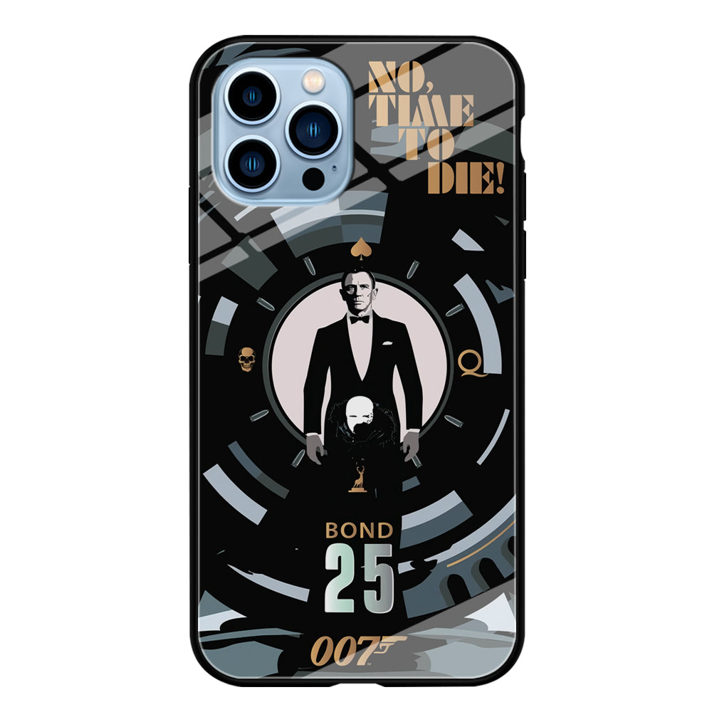 James Bond Poster of No Time To Die iPhone 13 Pro Case Tempered Glass Case