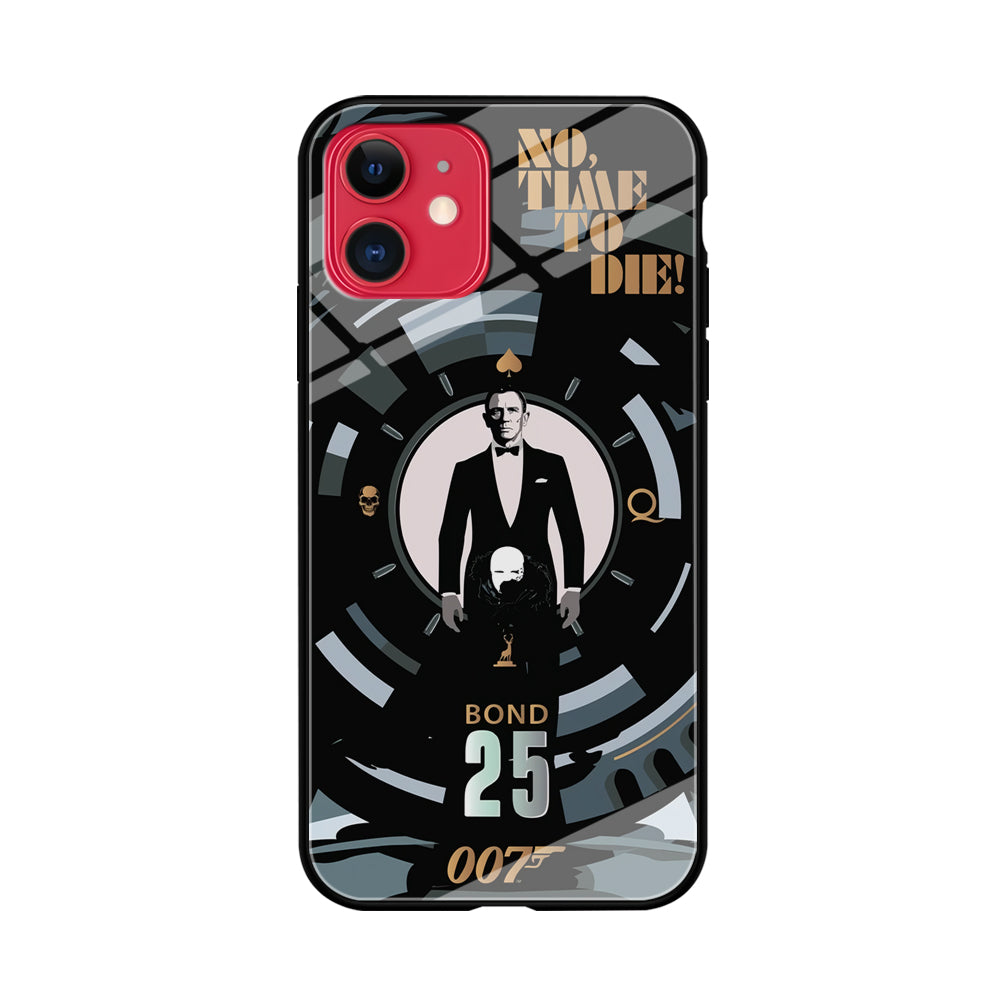 James Bond Poster of No Time To Die iPhone 11 Case Tempered Glass Case