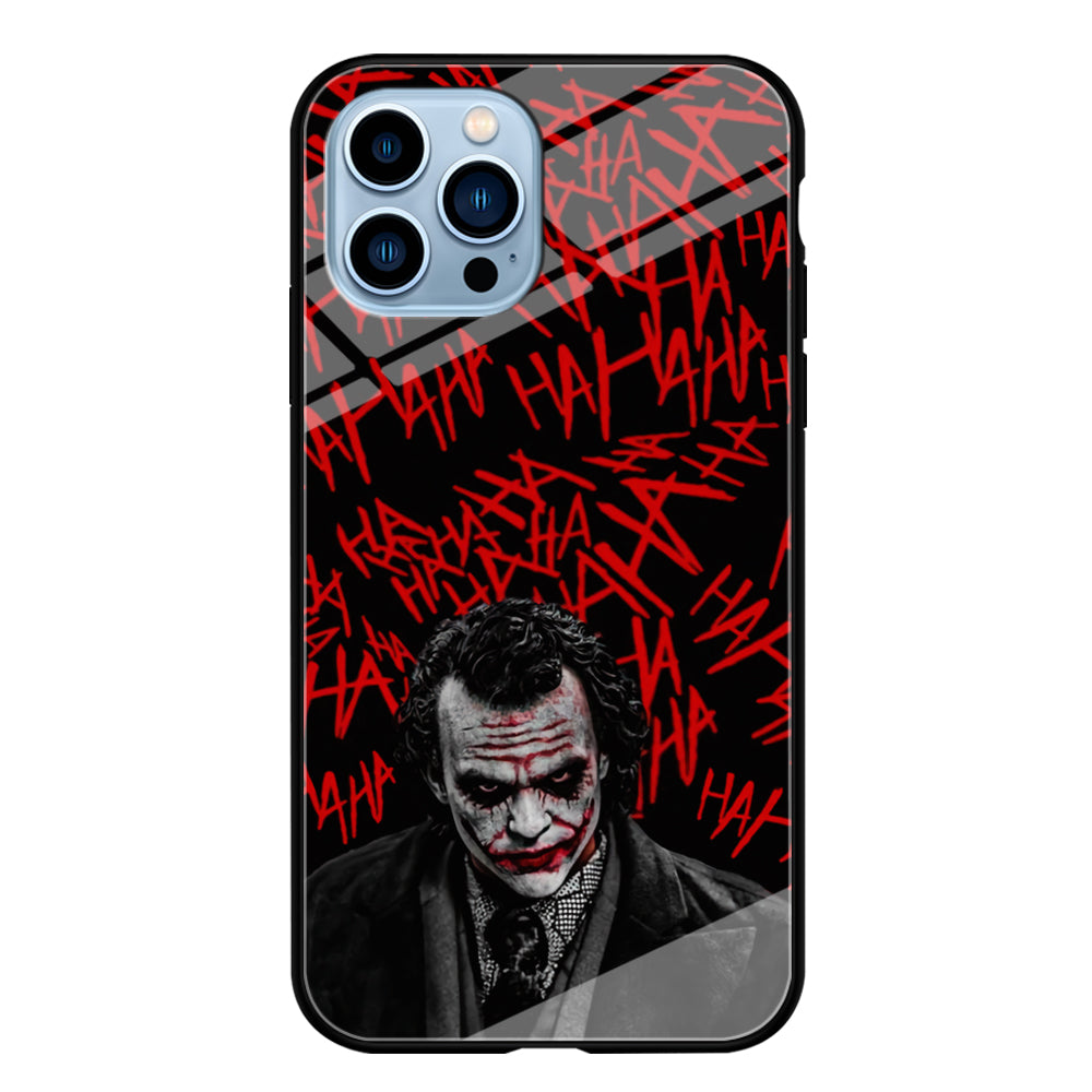 Joker Serious Mode iPhone 13 Pro Case Tempered Glass Case