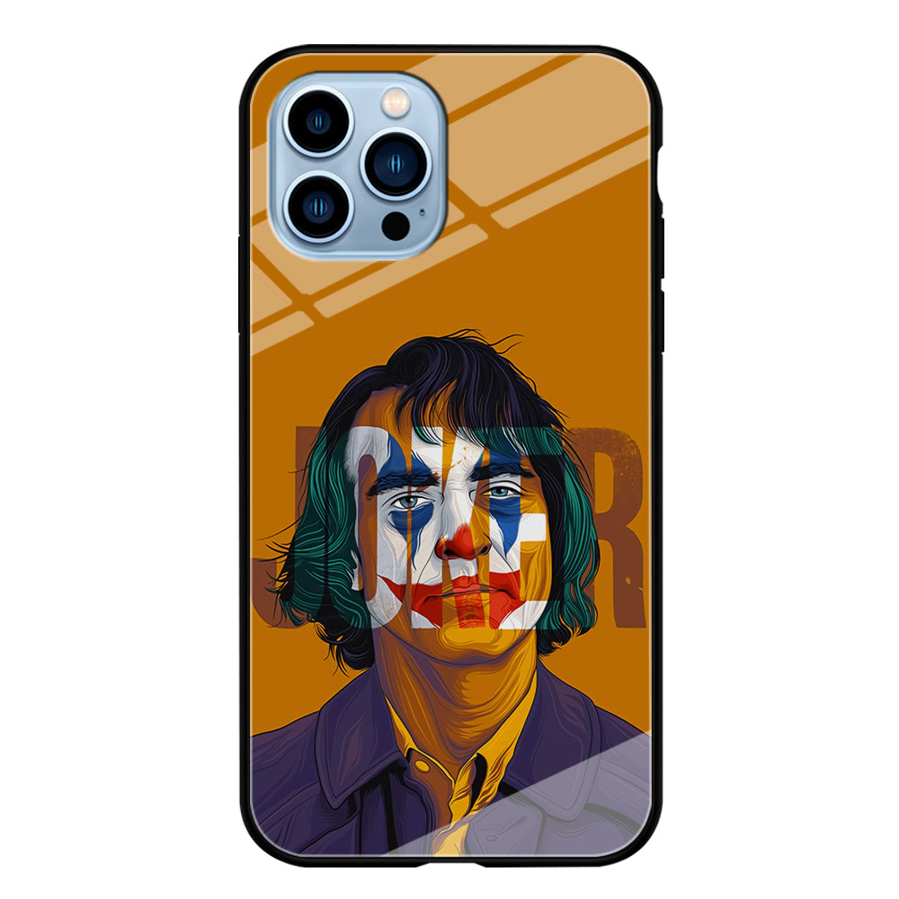 Joker Transformation Face iPhone 13 Pro Case Tempered Glass Case