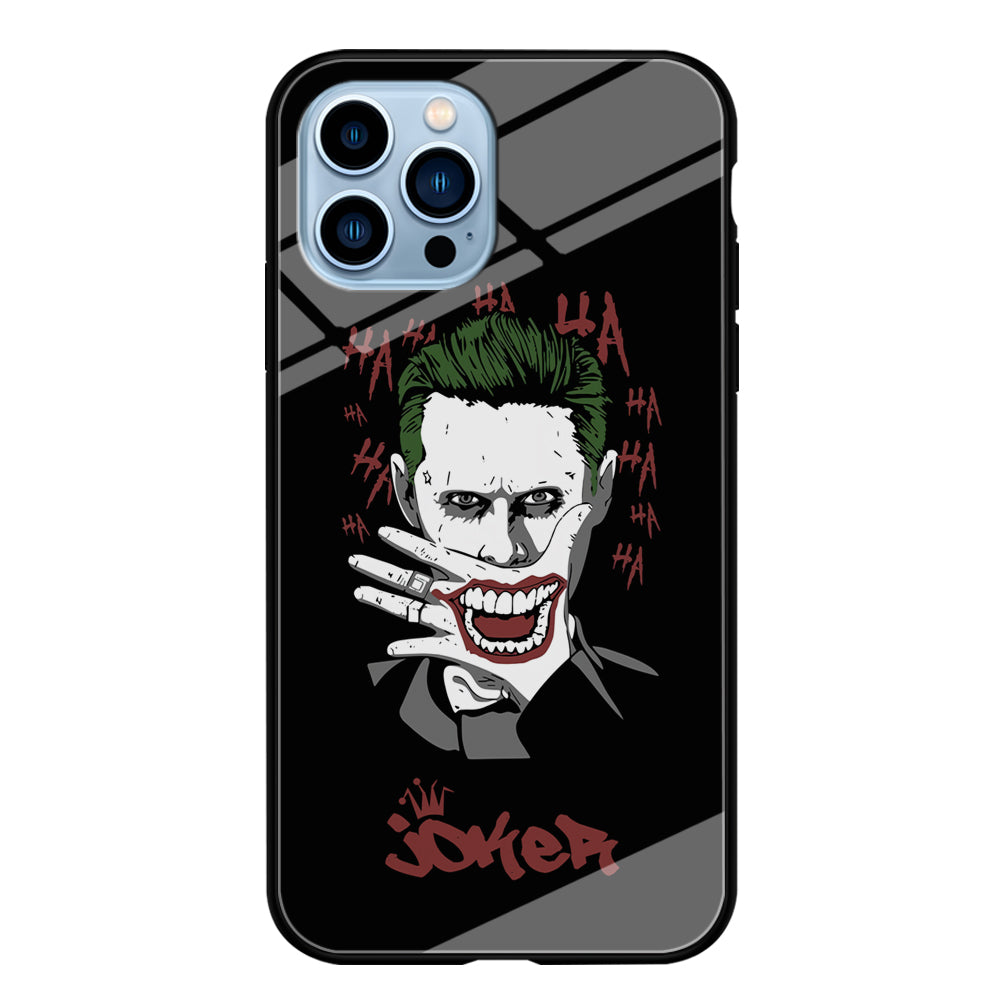 Joker and Hidden Smile iPhone 13 Pro Case Tempered Glass Case