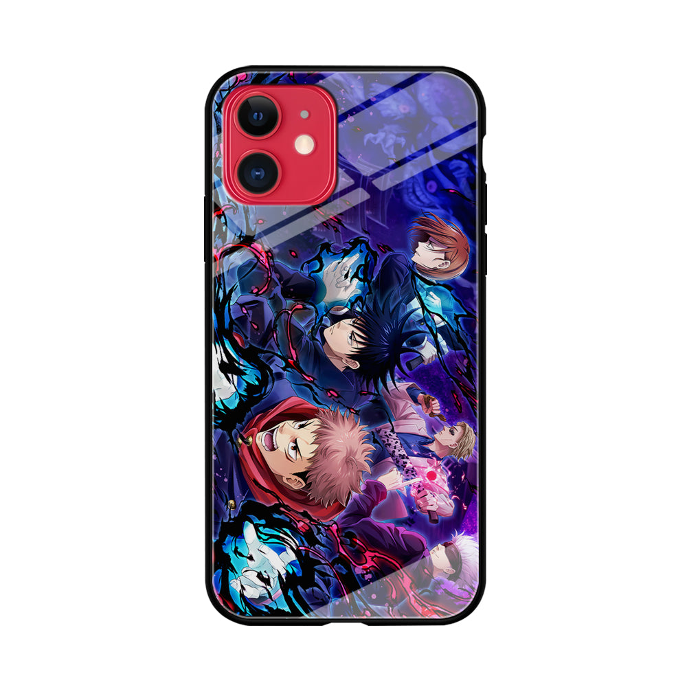 Jujutsu Kaisen Squad on Duty iPhone 11 Case Tempered Glass Case