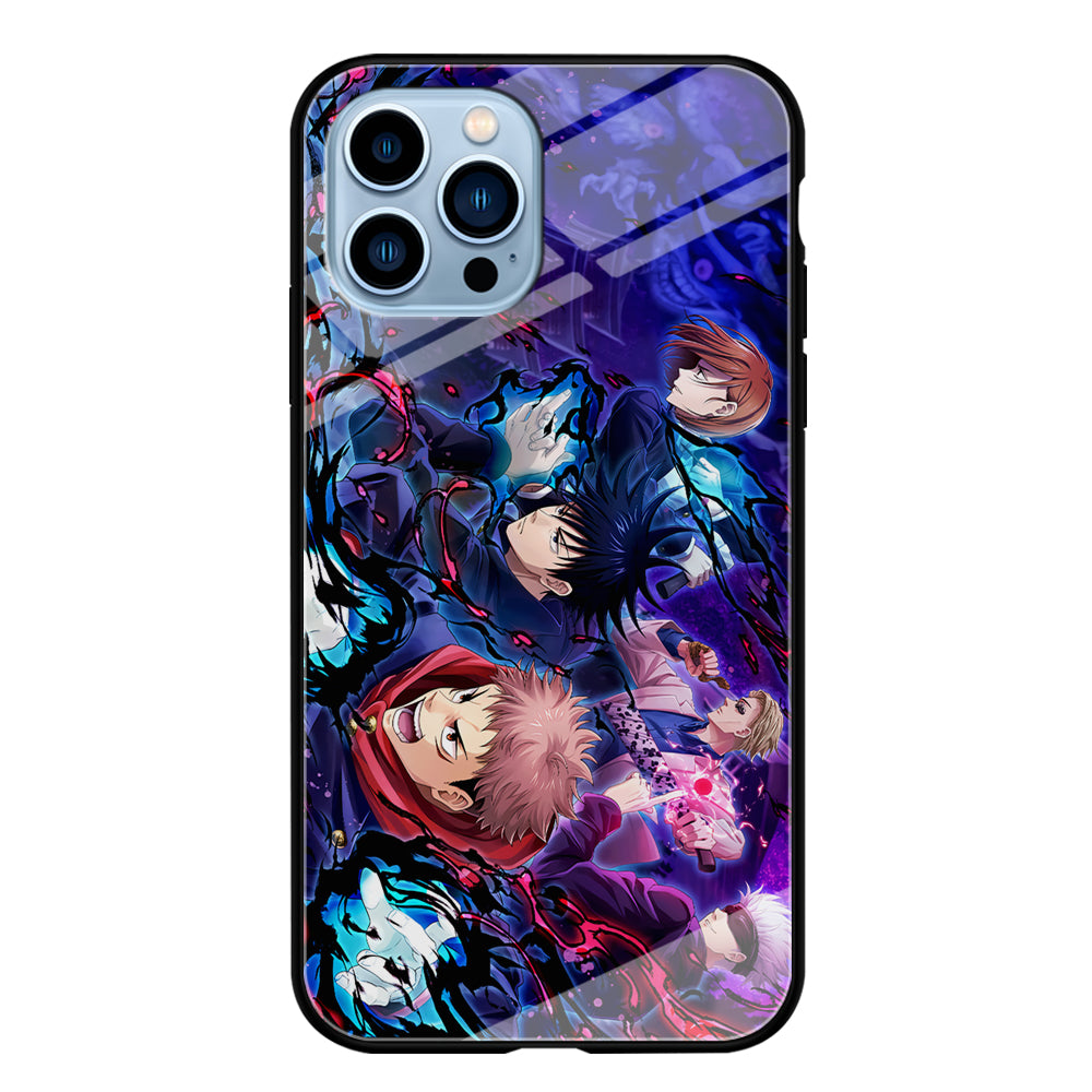 Jujutsu Kaisen Squad on Duty iPhone 13 Pro Case Tempered Glass Case
