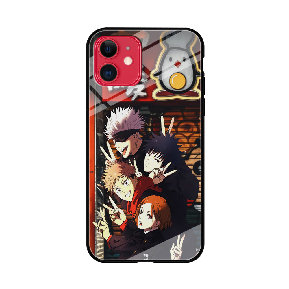Jujutsu Kaisen Team Go On Vacation iPhone 11 Case Tempered Glass Case