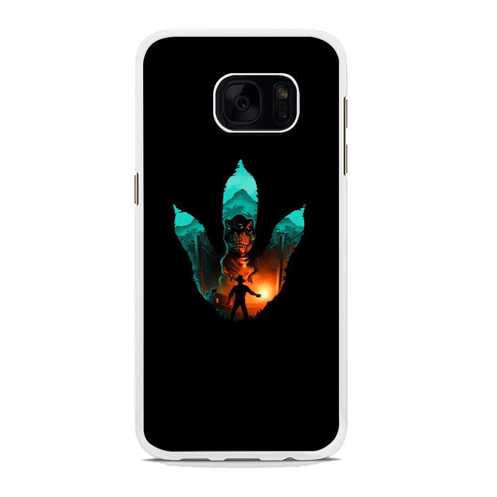Jurassic Park Footprint T Rex Samsung Galaxy S7 Edge Case