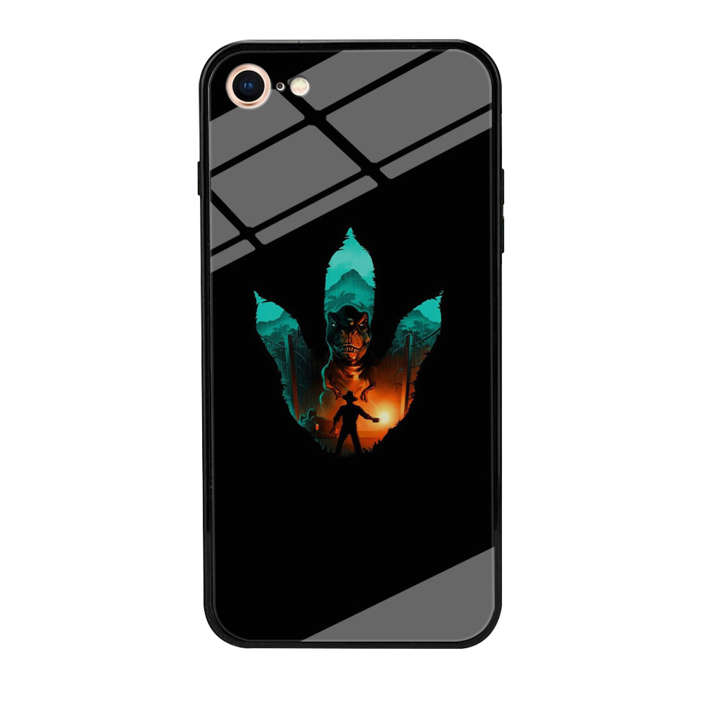 Jurassic Park Footprint T Rex iPhone 8 Case
