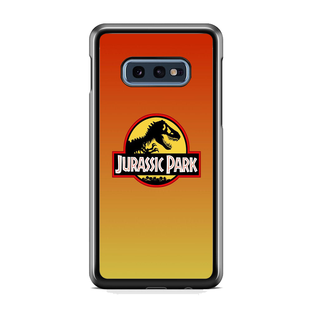 Jurassic Park Orange Sunset Samsung Galaxy S10E Case