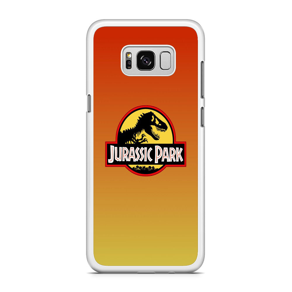 Jurassic Park Orange Sunset Samsung Galaxy S8 Case