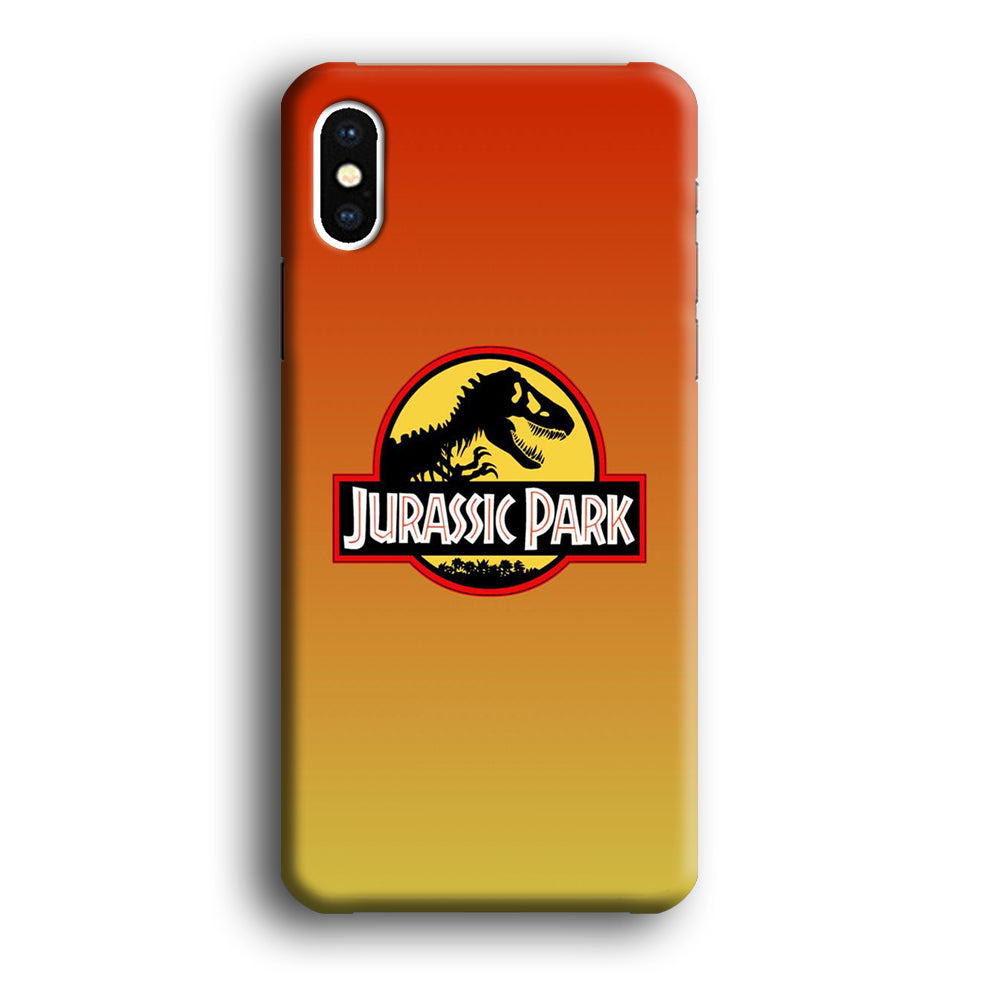 Jurassic Park Orange Sunset iPhone XS MAX Case
