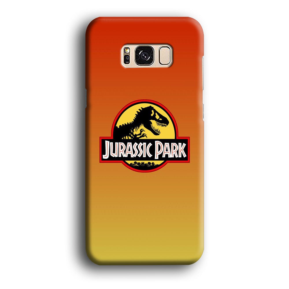 Jurassic Park Orange Sunset Samsung Galaxy S8 Case
