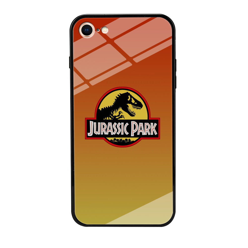 Jurassic Park Orange Sunset iPhone 8 Case