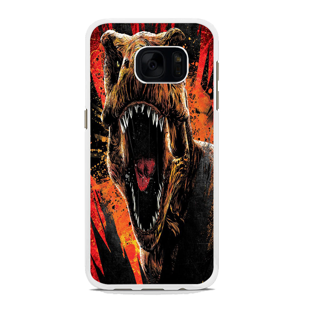 Jurassic World Angry T Rex Samsung Galaxy S7 Edge Case