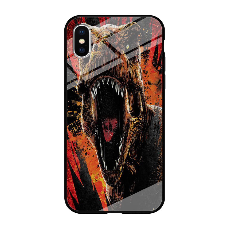 Jurassic World Angry T Rex iPhone X Case
