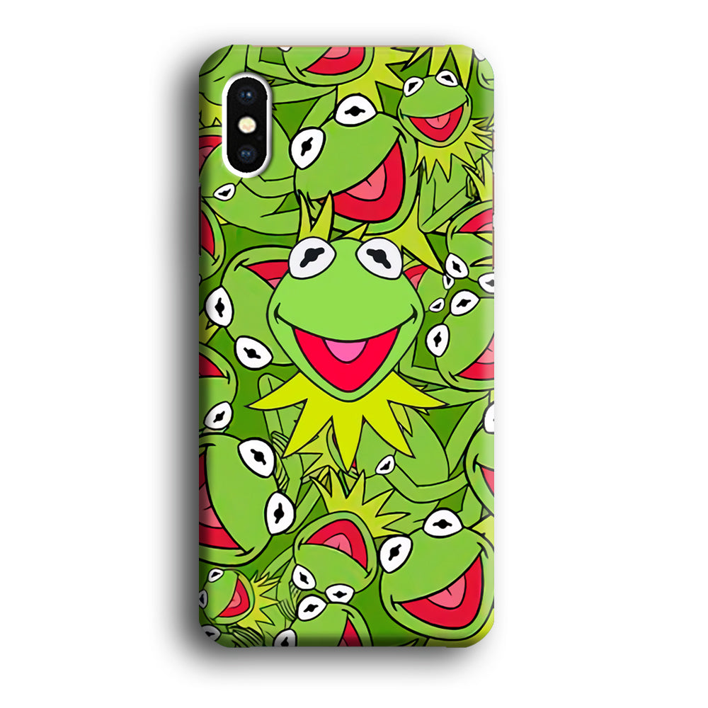 Kermit Frog Smile Block of Smile iPhone X Case