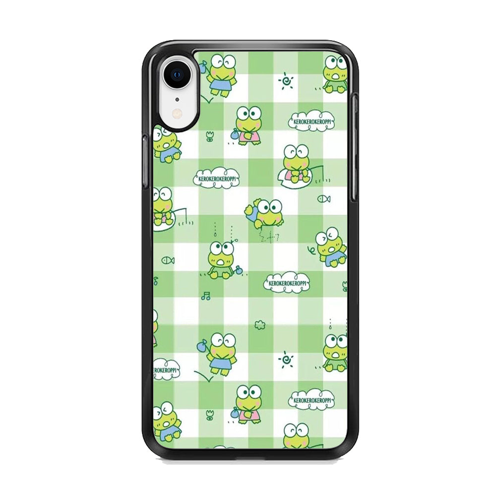 Keroppi Flannel Wallpaper iPhone XR Case