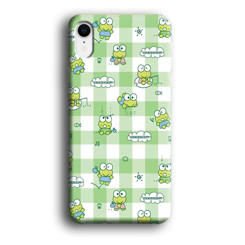 Keroppi Flannel Wallpaper iPhone XR Case