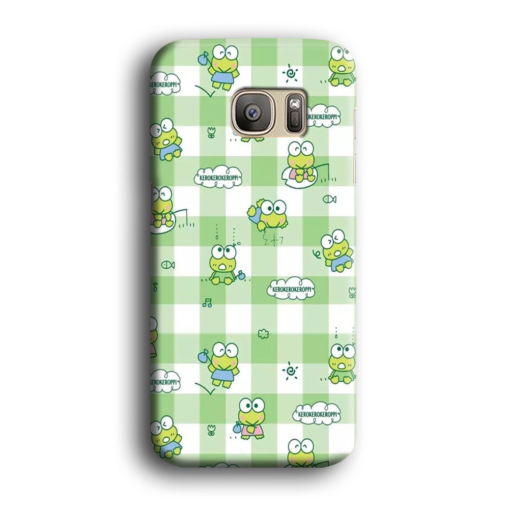 Keroppi Flannel Wallpaper Samsung Galaxy S7 Edge Case