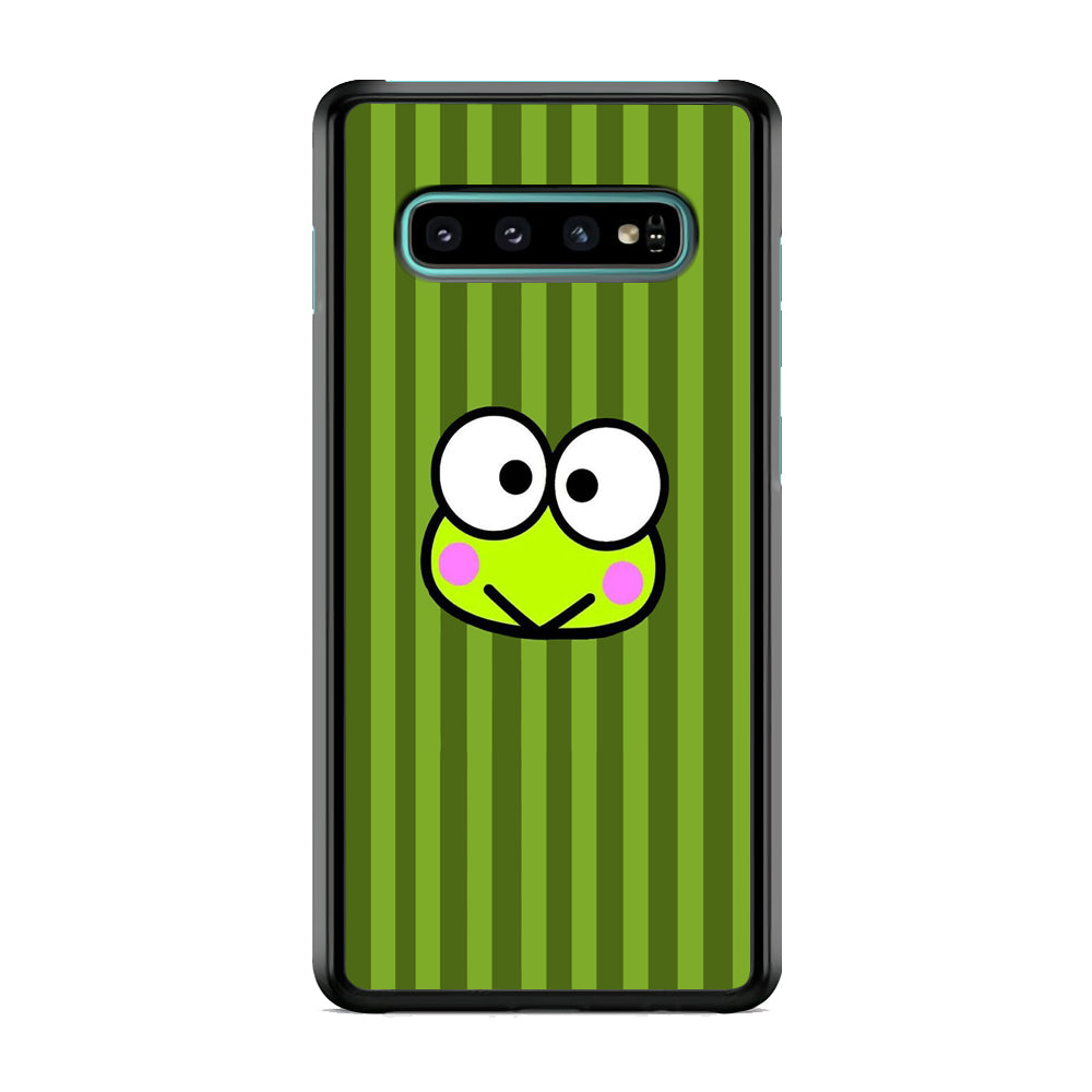 Keroppi Stripe Royal Green Samsung Galaxy S10 Case