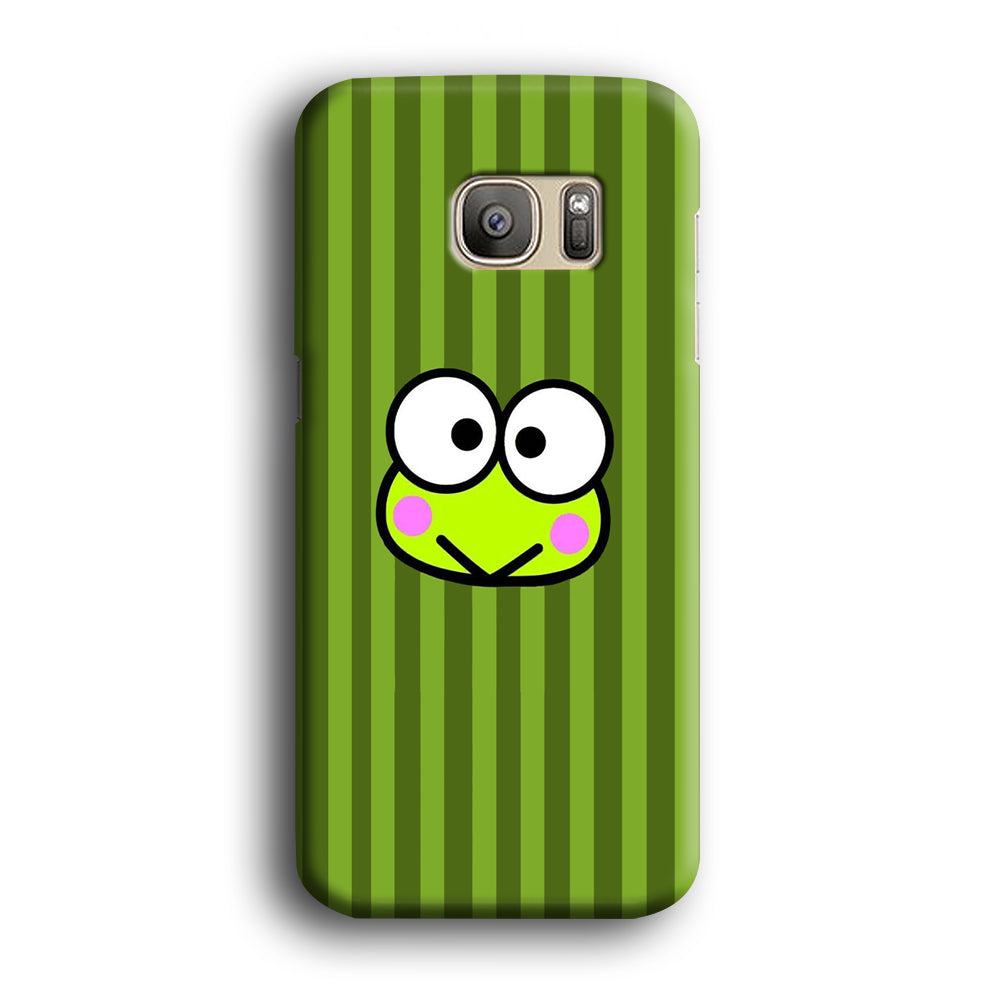 Keroppi Stripe Royal Green Samsung Galaxy S7 Edge Case