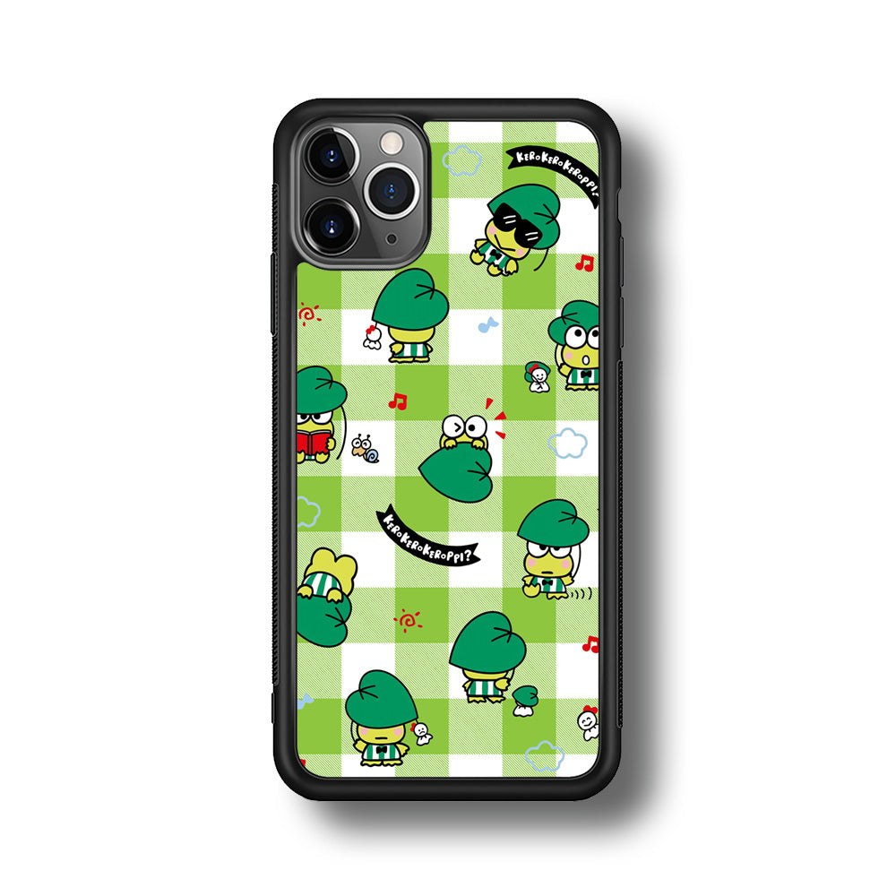 Keroppi on Green Flanel iPhone 11 Pro Max Case