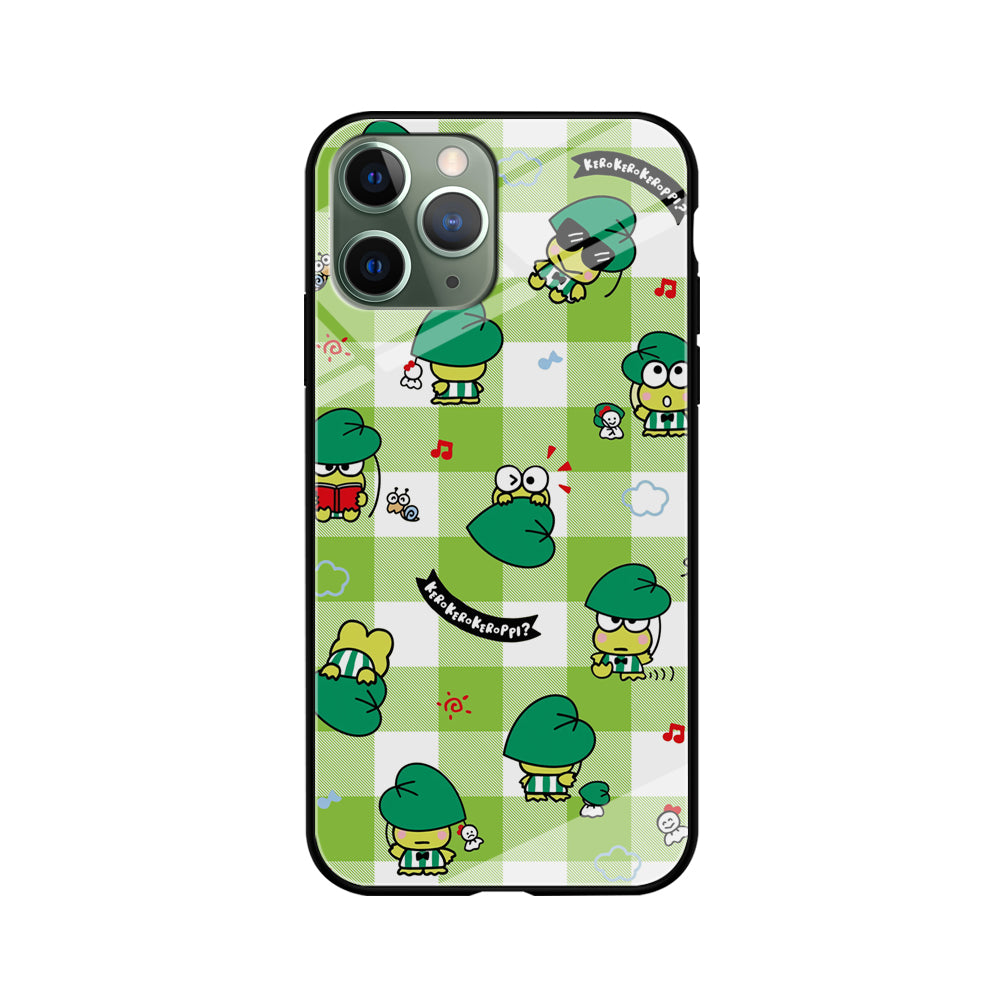 Keroppi on Green Flanel iPhone 11 Pro Max Case