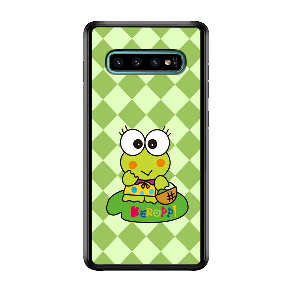 Keroppi on Lotus Leaf Samsung Galaxy S10 Plus Case