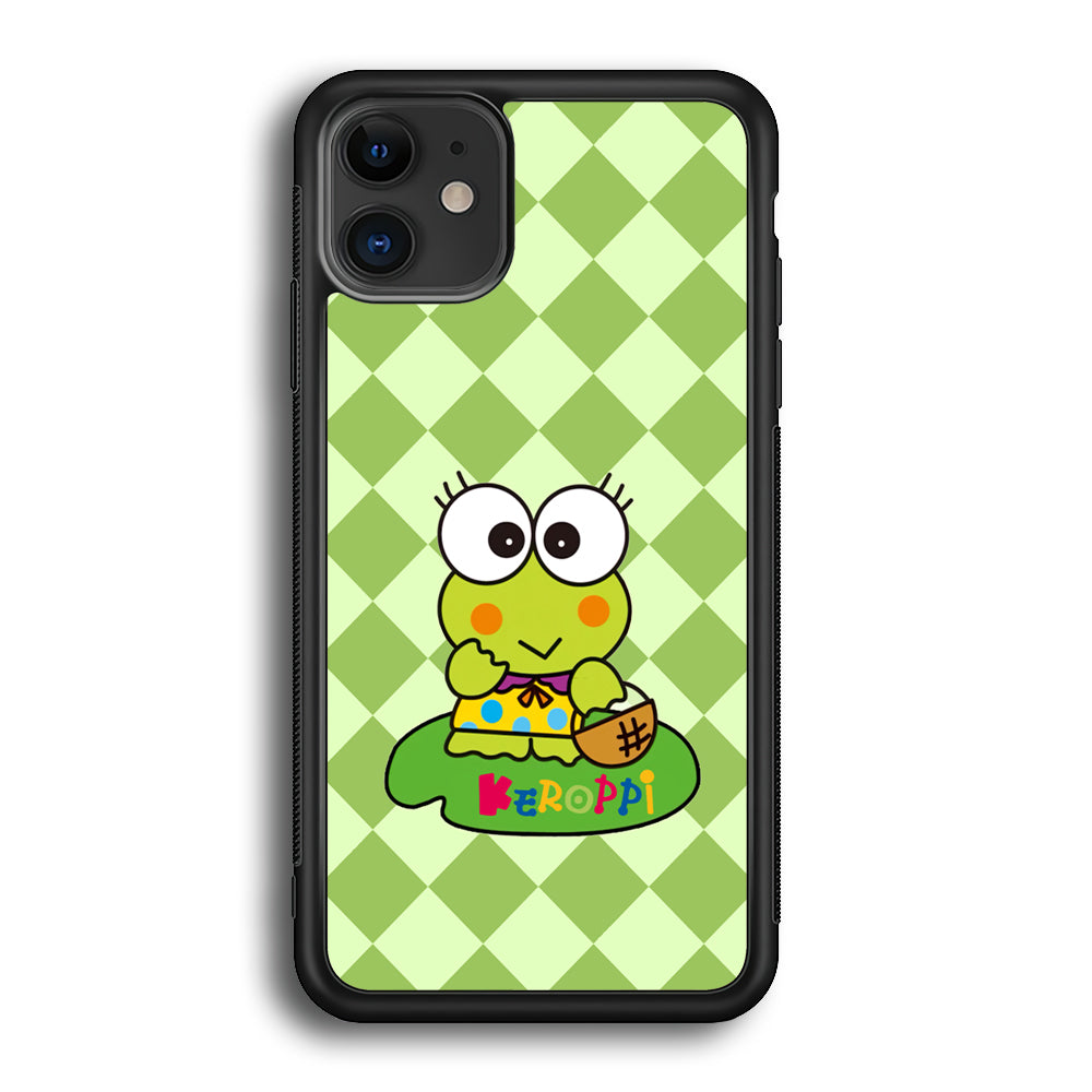 Keroppi on Lotus Leaf iPhone 12 Case