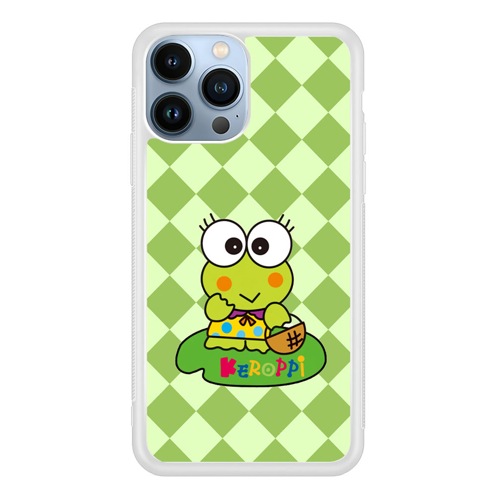 Keroppi on Lotus Leaf iPhone 13 Pro Max Case