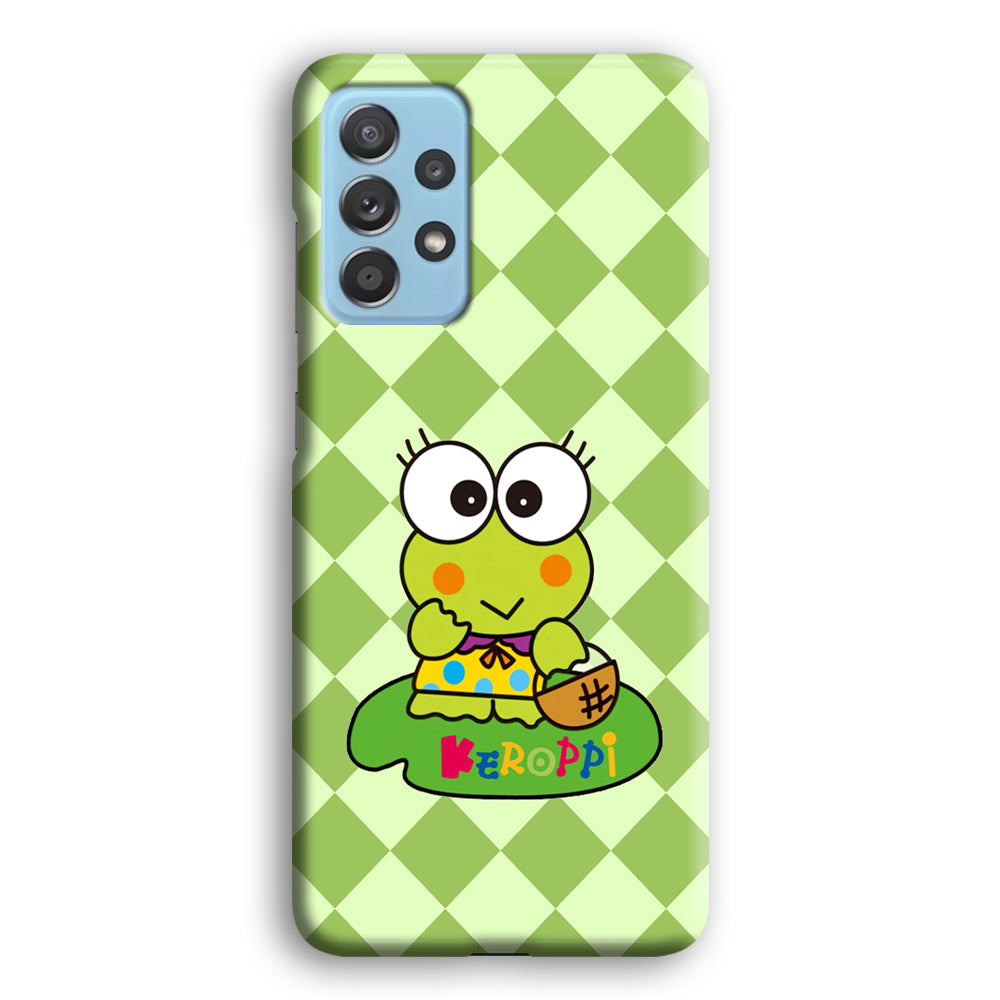 Keroppi on Lotus Leaf Samsung Galaxy A52 Case