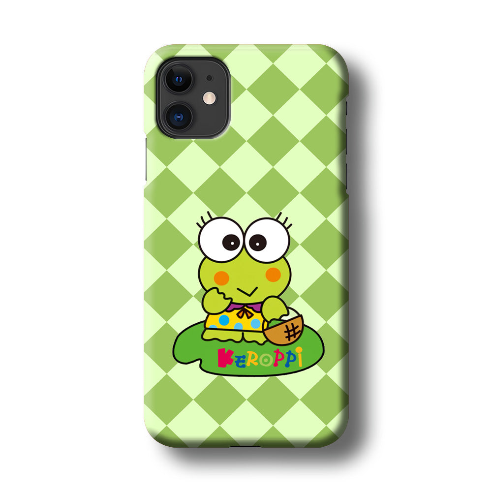 Keroppi on Lotus Leaf iPhone 11 Case