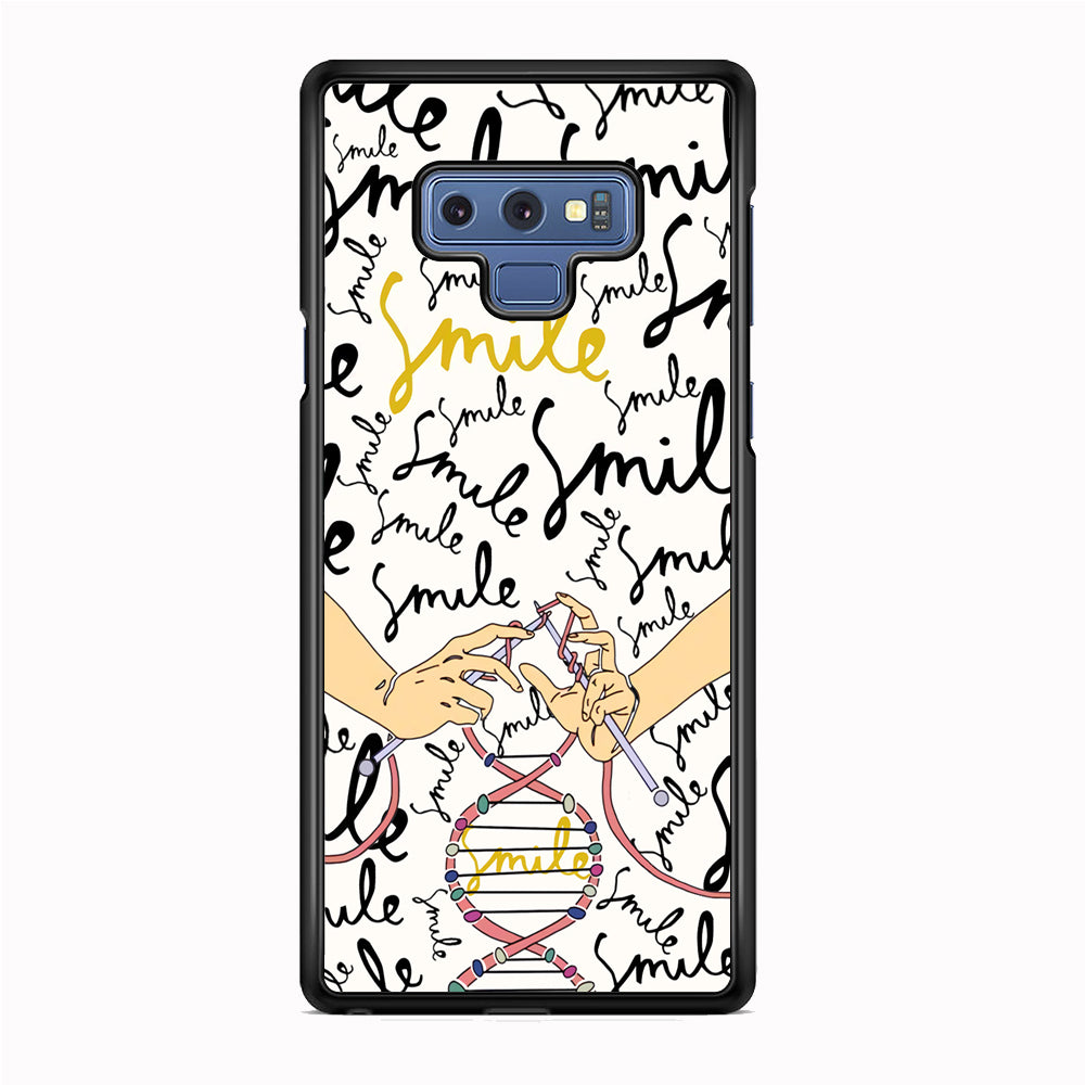 Knitting The DNA of Smile Samsung Galaxy Note 9 Case