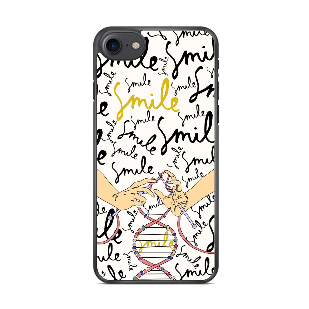 Knitting The DNA of Smile iPhone 8 Case