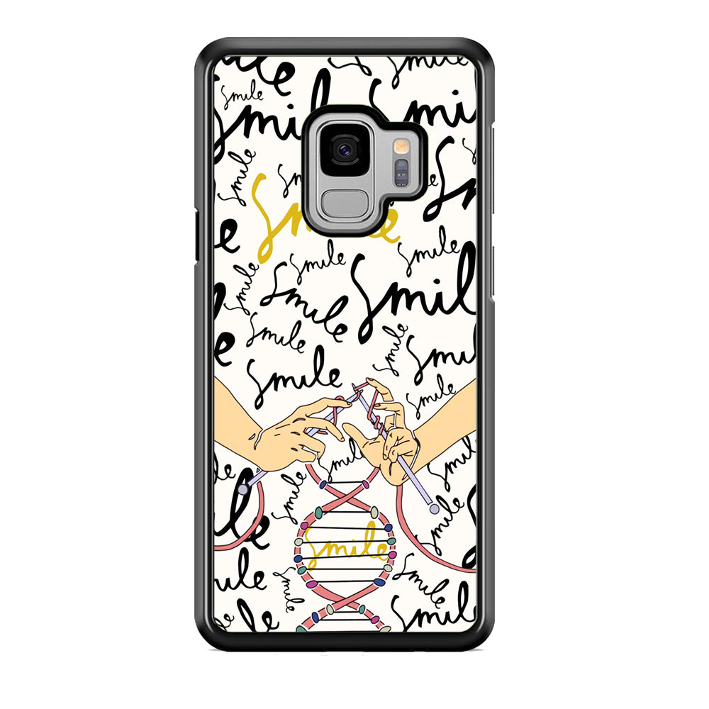 Knitting The DNA of Smile Samsung Galaxy S9 Case