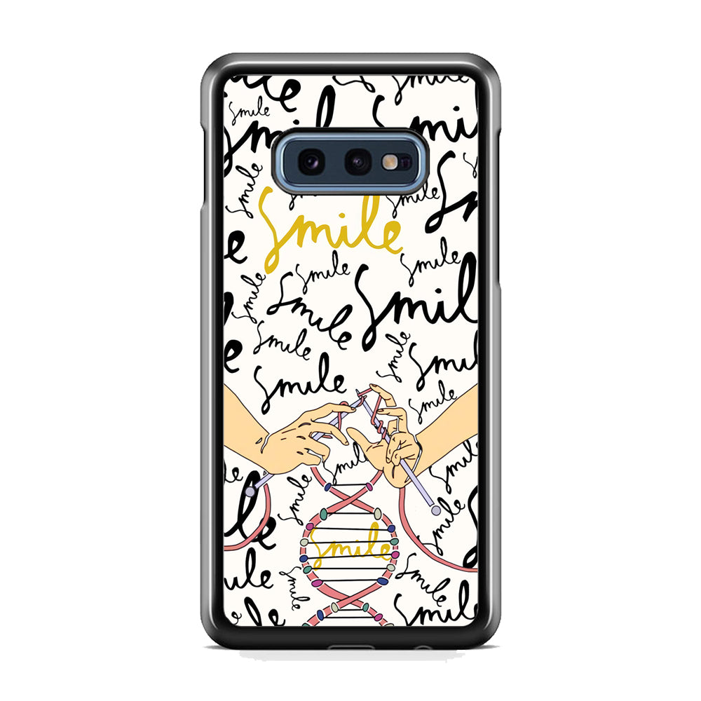 Knitting The DNA of Smile Samsung Galaxy S10E Case